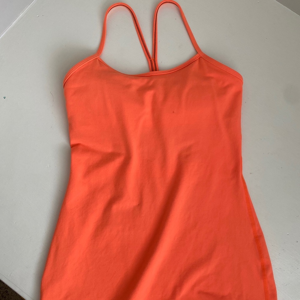 Lululemon Orange Power Y Tank